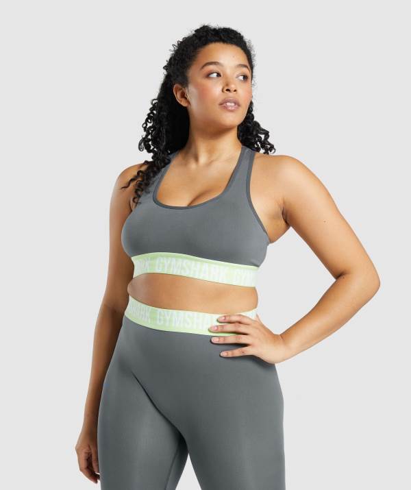 Damske Športové Podprsenky Gymshark Fit Seamless Tmavo Siva | UD9653147